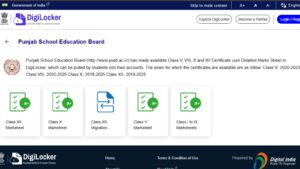 PSEB Class 12 Result 2026: How to check result at DigiLocker?