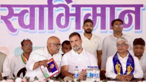 Modi, Shah are traitors who are attacking the Constitution, says Rahul at Rae Bareli meet