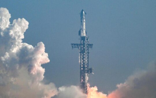 SpaceX launches its biggest, most beefed-up Starship yet on test flight