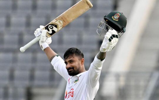 Litton Das century rescues Bangladesh on opening day of second test against Pakistan