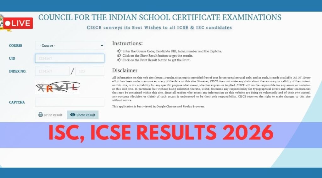 CISCE ISC, ICSE Result 2026 Live Updates: When was Class 10th, 12th results declared in the past?