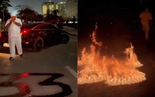 'Reel making virus': Mumbai man sets road on fire in '33' shape for social media fame on his birthday
