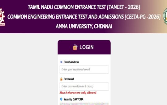 TANCET CEETA PG Results 2026 Out: Steps to check at tancet.annauniv.edu