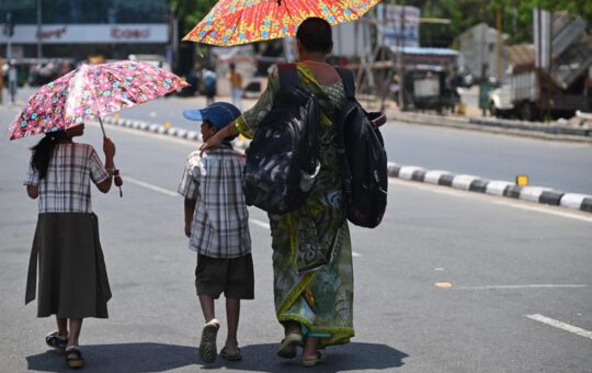 Children stay away from play as city reels under heat